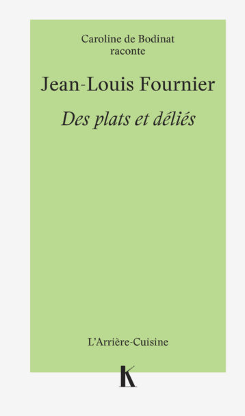 JeanLouisFournier des plats et delies Cover 2 Keribus editions